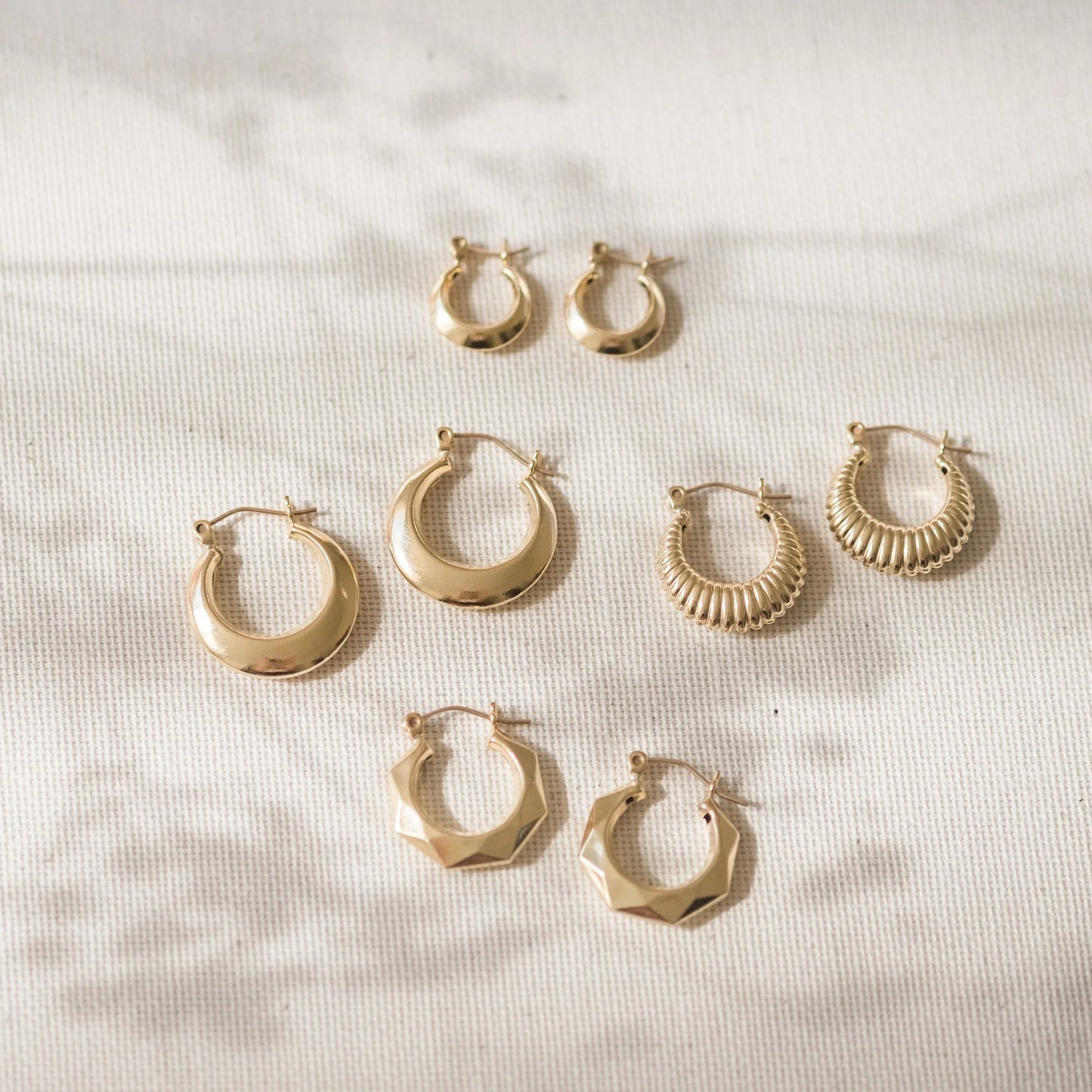 Modern Hoop Earrings