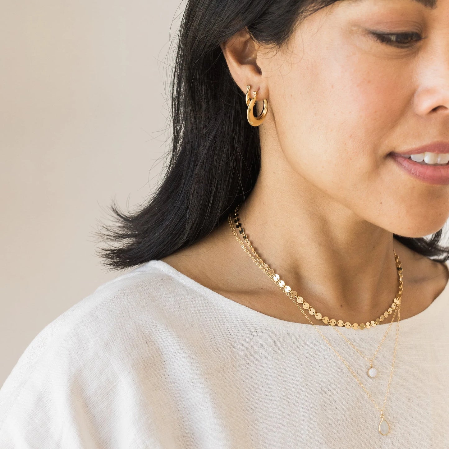 Modern Hoop Earrings