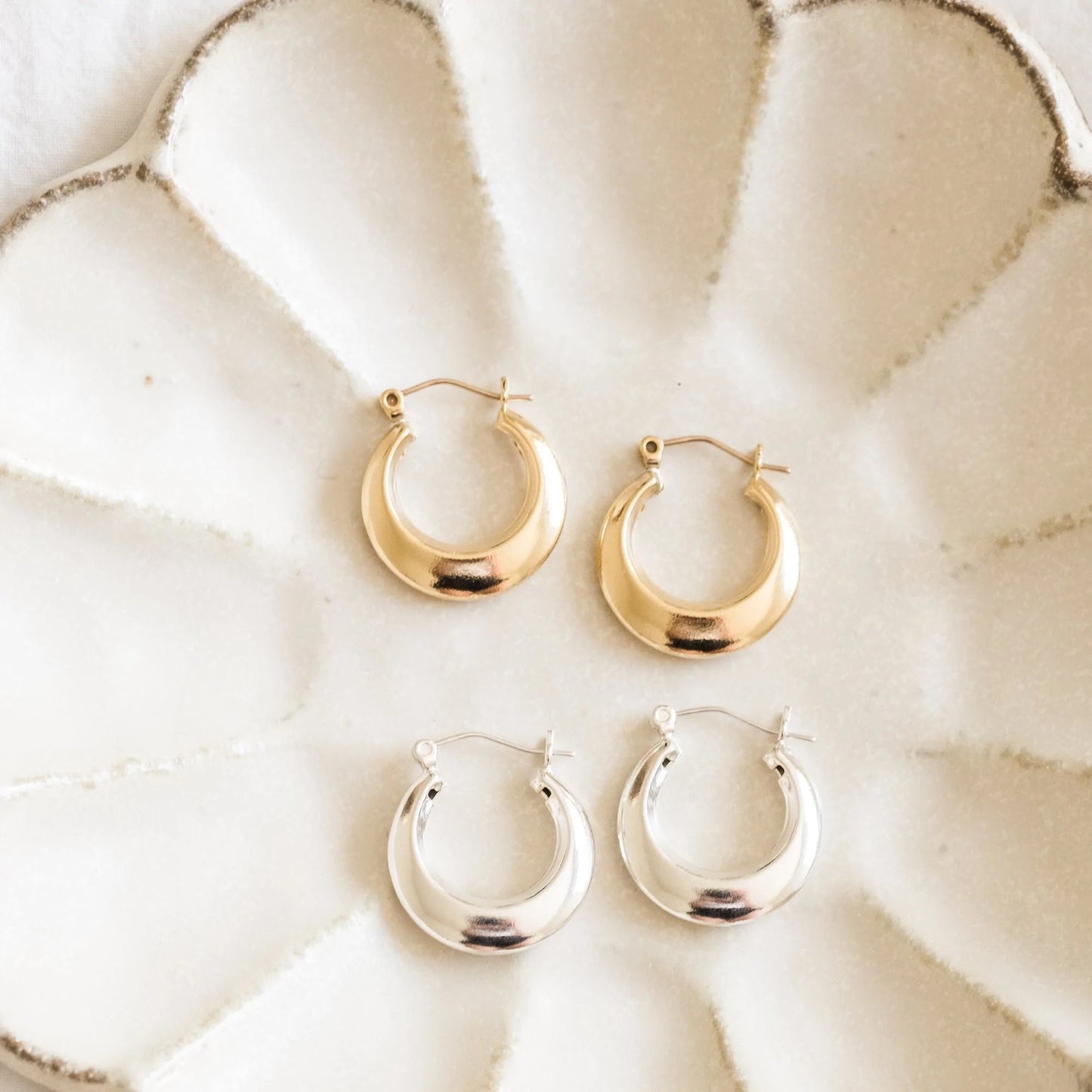 Modern Hoop Earrings