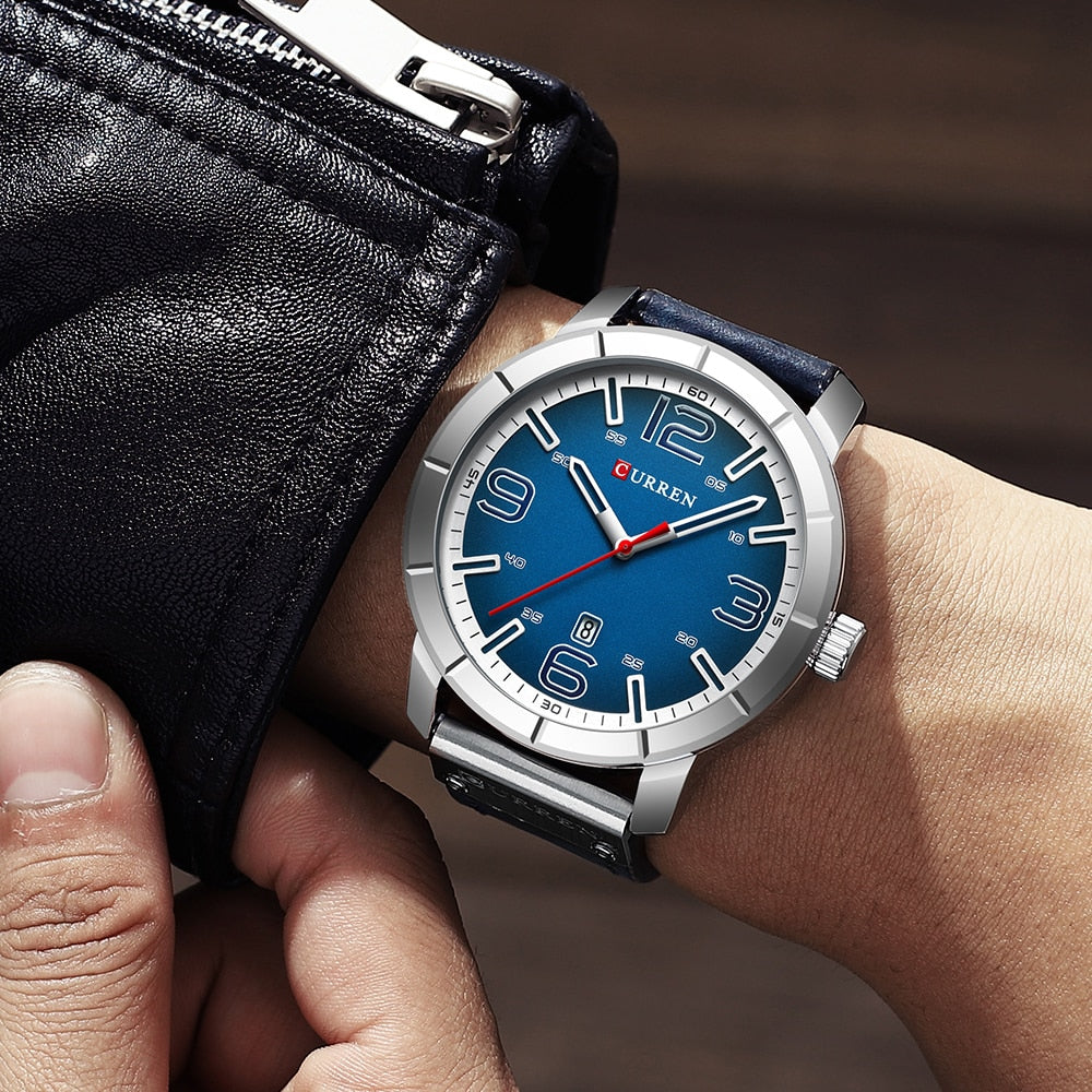 YSYH Quartz Wrist Watch Men Watches Luxury Leather Wristwatch For Male Clock