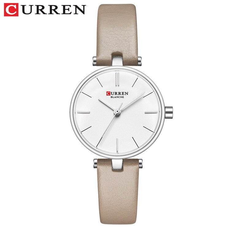 YSYH Fashion Brand Simple Leather Strap Gold Watches Women Clock Ladies Casual Dress Quartz Wristwatch Reloj Mujer Gift