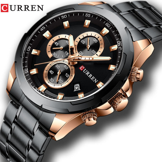 YSYH  Luxury Military Steel Sports Wristwatch For Man Men's Waterproof Male Clock
