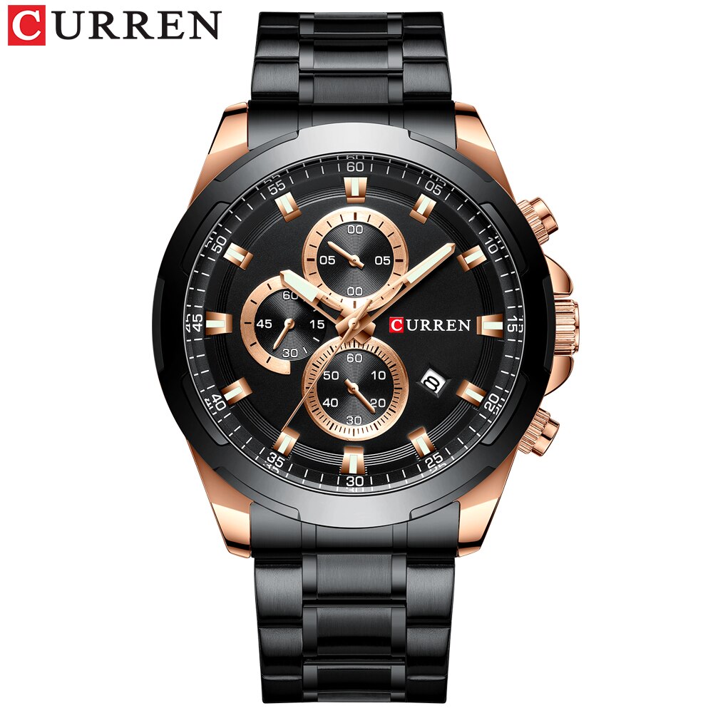 YSYH  Luxury Military Steel Sports Wristwatch For Man Men's Waterproof Male Clock