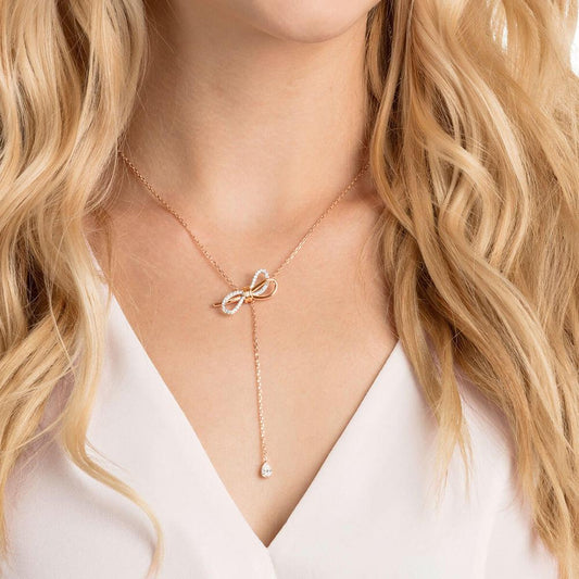 Rossny Romantic Charming Female Bowknot Necklace Jewelry-Necklace-Rossny