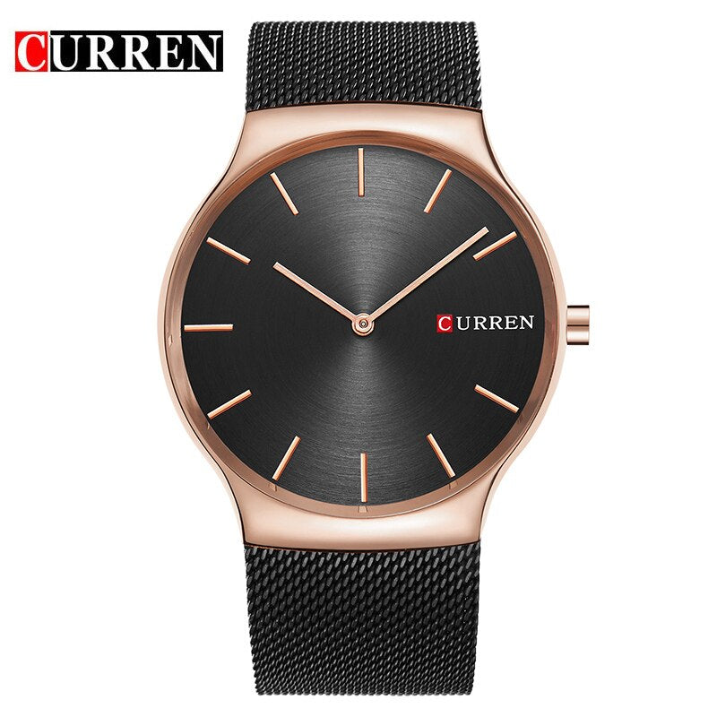 YSYH Luxury Brand  Simple Men Watches Full Steel Quartz Men's Wristwatch Montre Homme Reloj