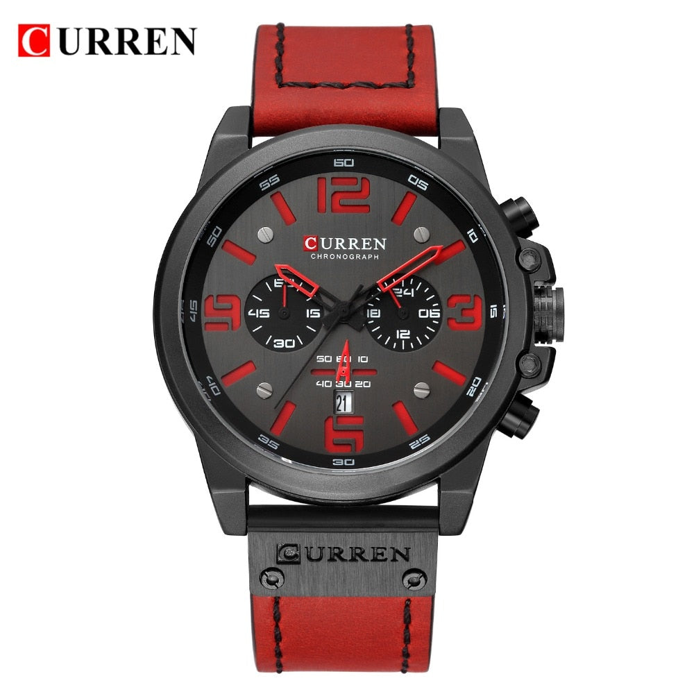 Reloj Hombre  Casual Date Quartz  Watches For Men YSYH  Leather Sports Men's Wrsitwatch Chronograph Male Watch