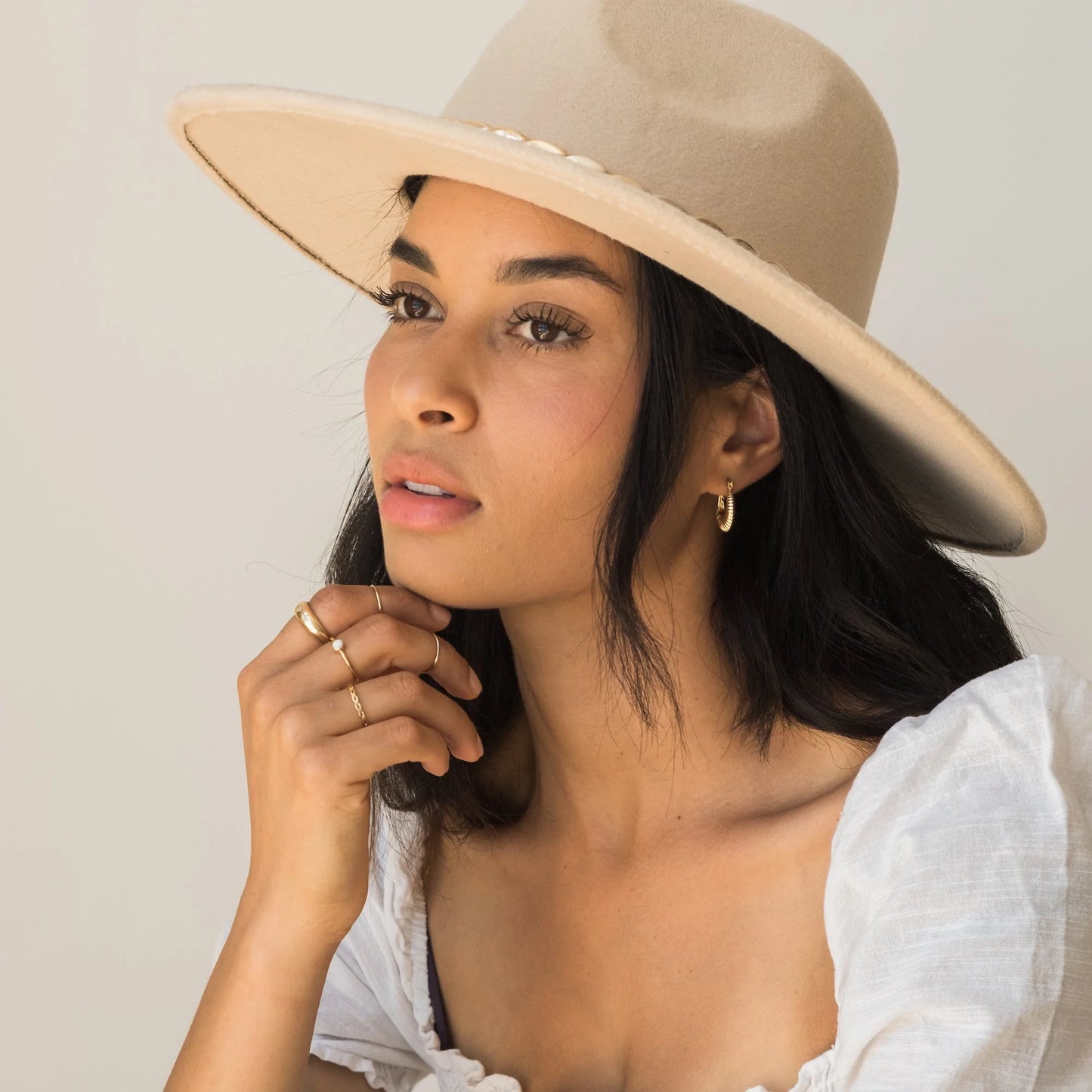 Ribbed Hoop Earrings