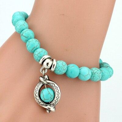 Boho Turquoises Bracelets Cross Tree Snake Bracelet Bangle-Bracelet-Rossny