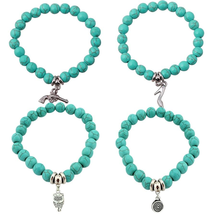 Boho Turquoises Bracelets Cross Tree Snake Bracelet Bangle-Bracelet-Rossny