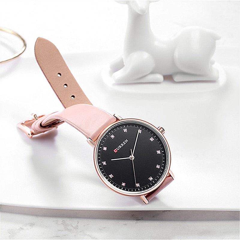 YSYH Simple Fashion Diamond Quartz Watches Womens Elegant Ladies Wrist Watch Female Clock Leather Watch For Women Reloj Mujer