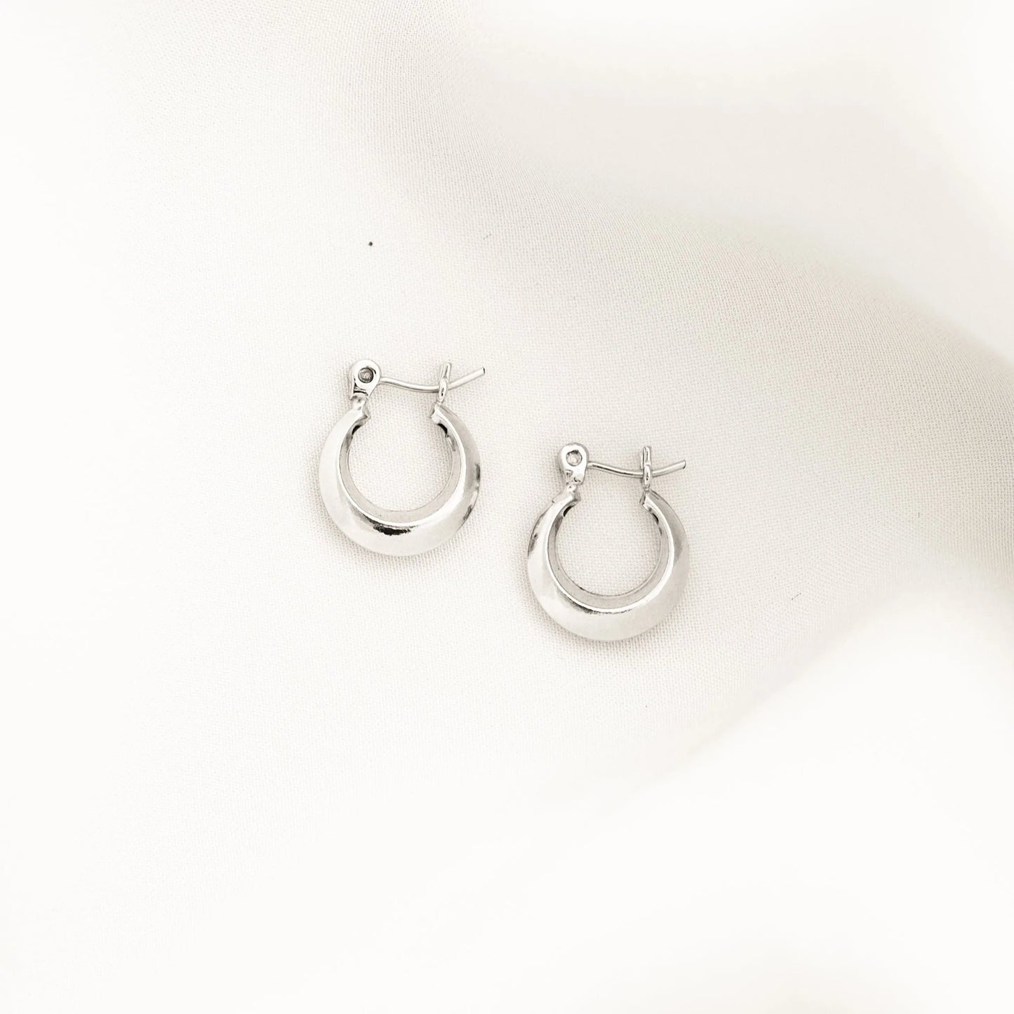 Small Modern Hoop Earrings