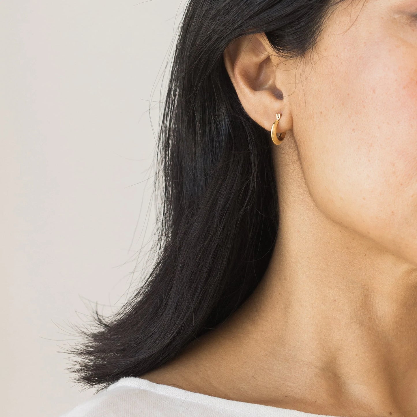 Small Modern Hoop Earrings