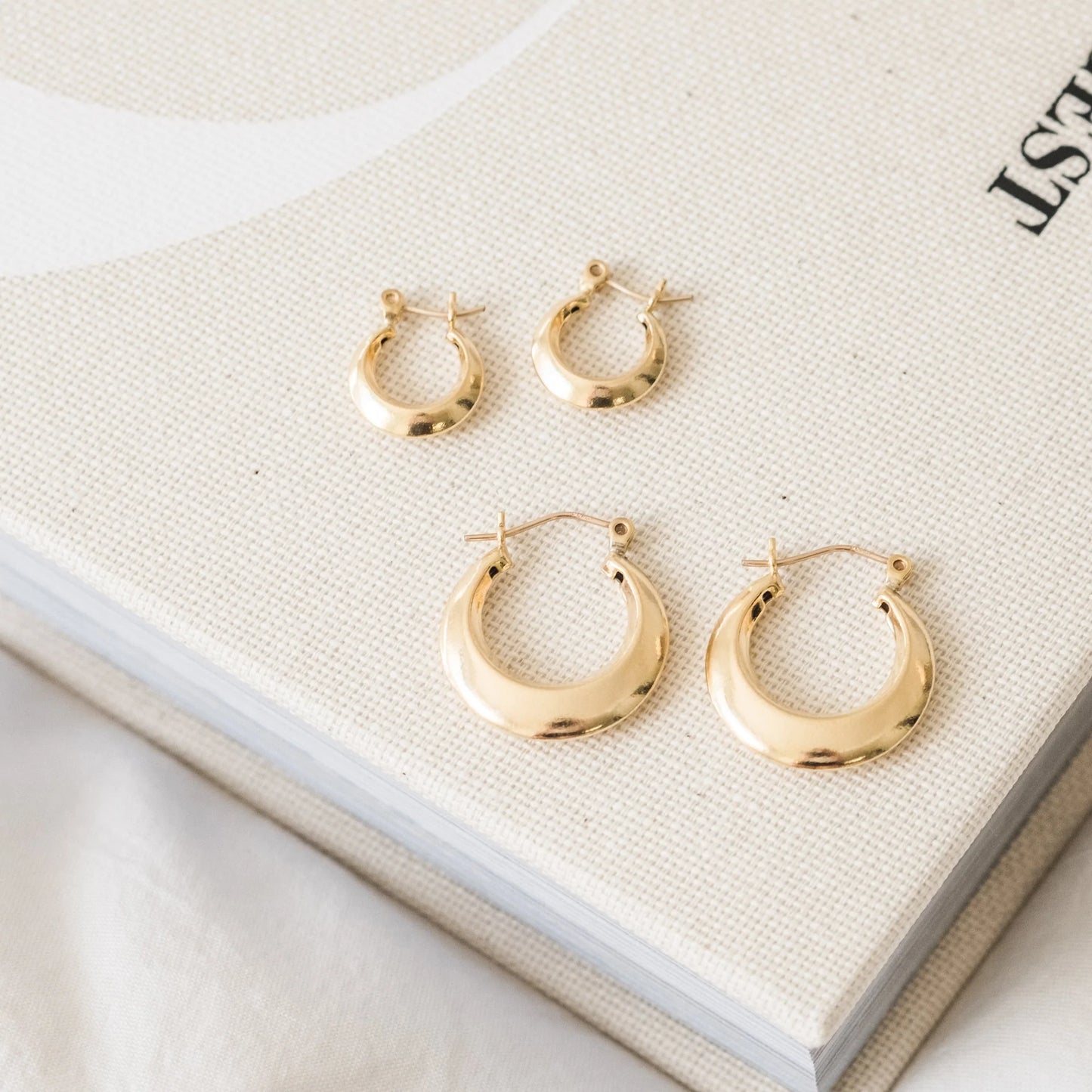 Small Modern Hoop Earrings