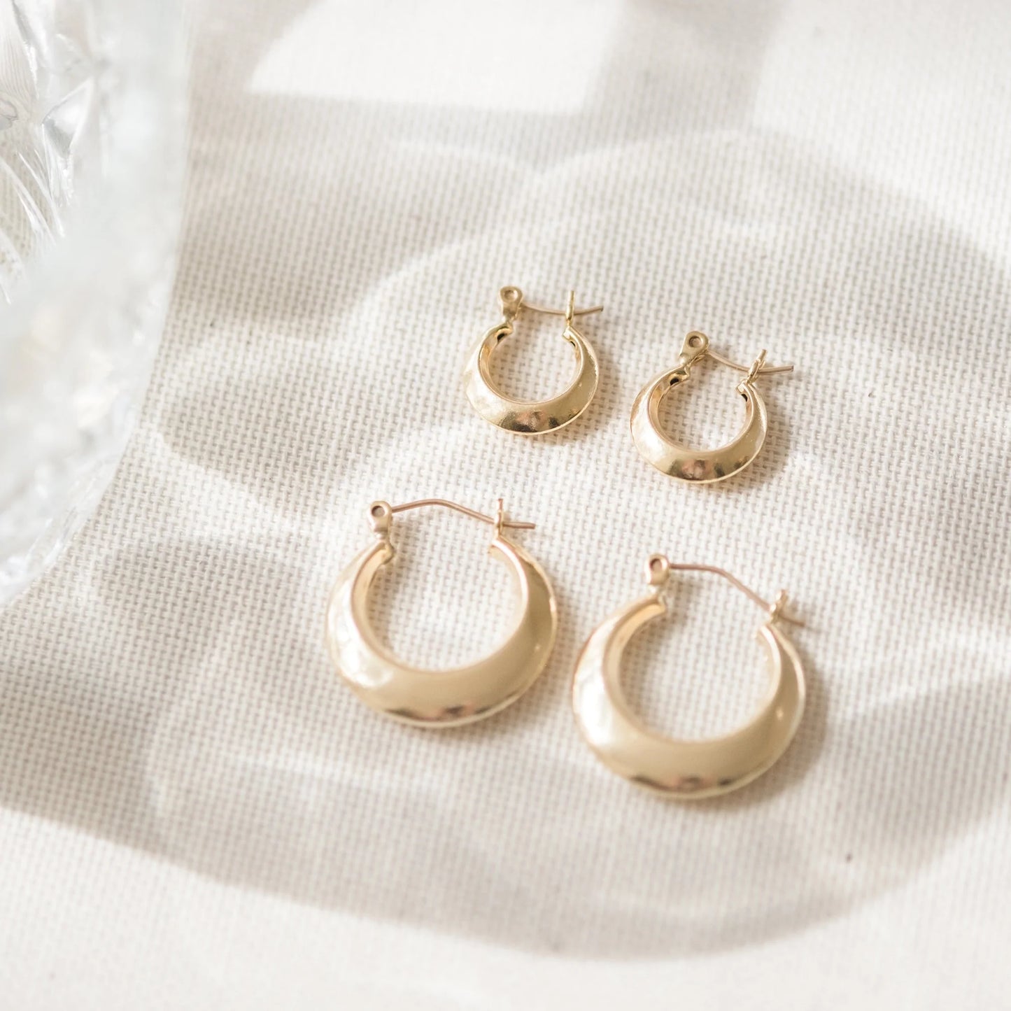 Small Modern Hoop Earrings