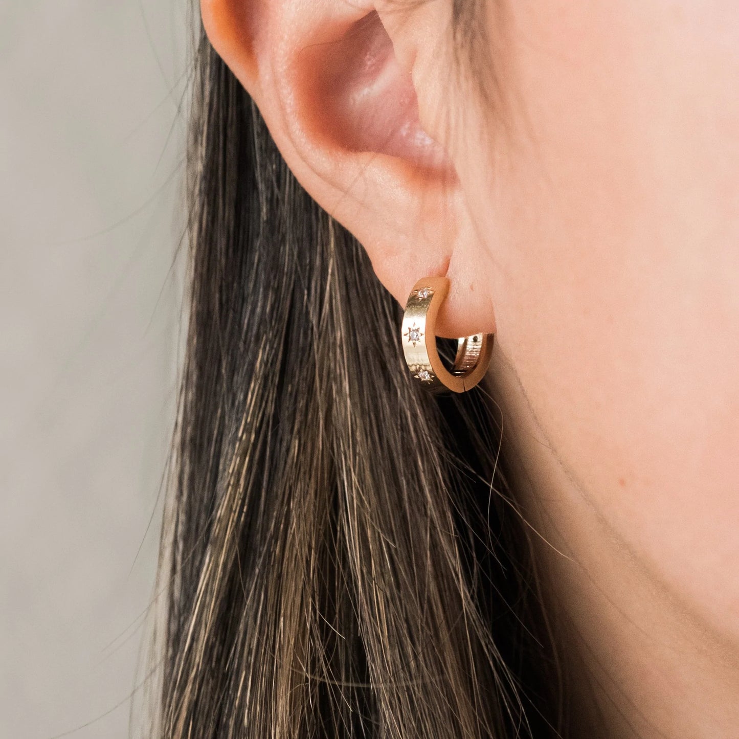 Starburst Huggie Earrings