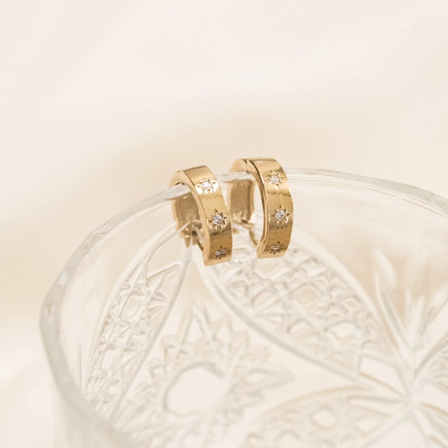 Starburst Huggie Earrings