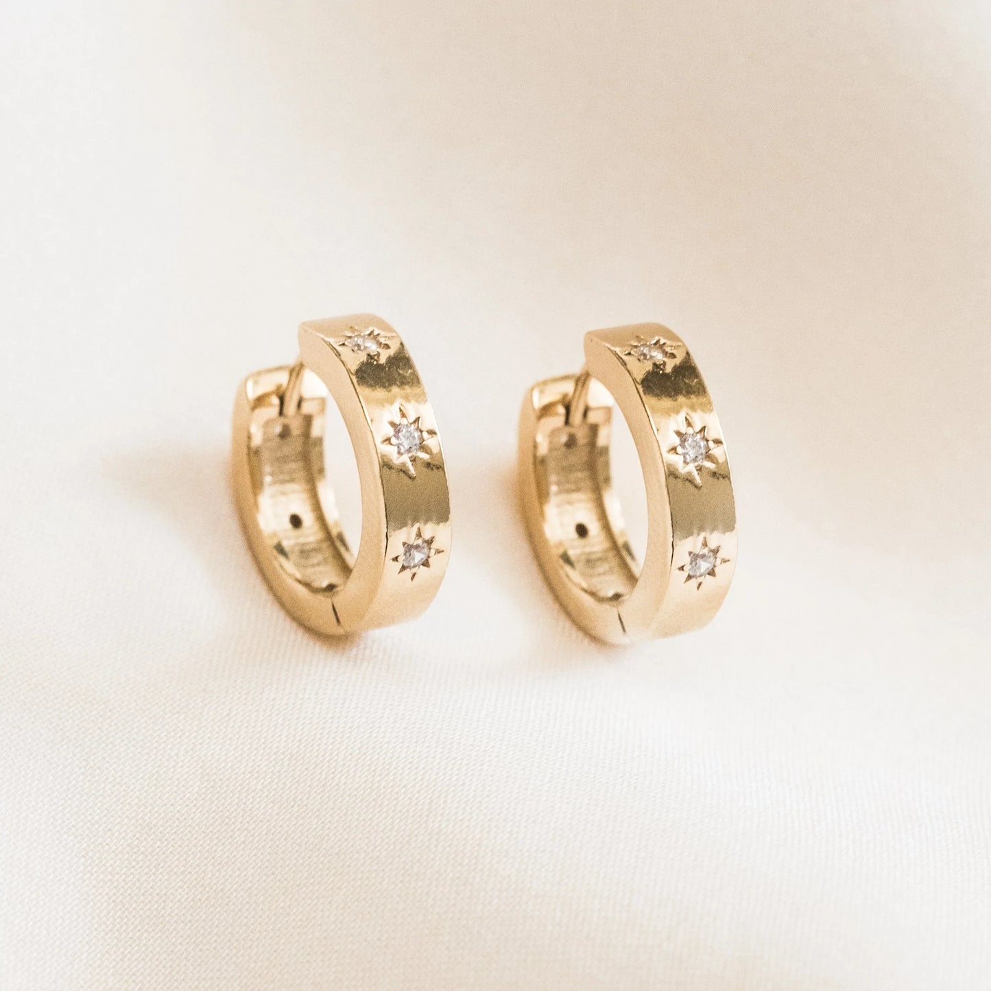 Starburst Huggie Earrings