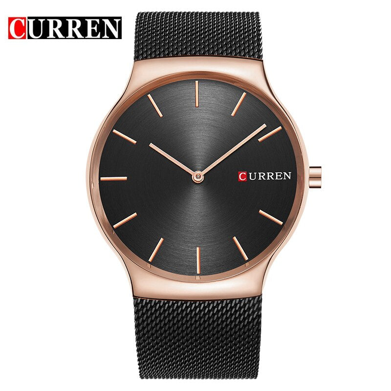 YSYH Fashion Business Men Watches Ultra-thin Male Clock Analog Quartz Sports Steel Waterproof Wristwatch