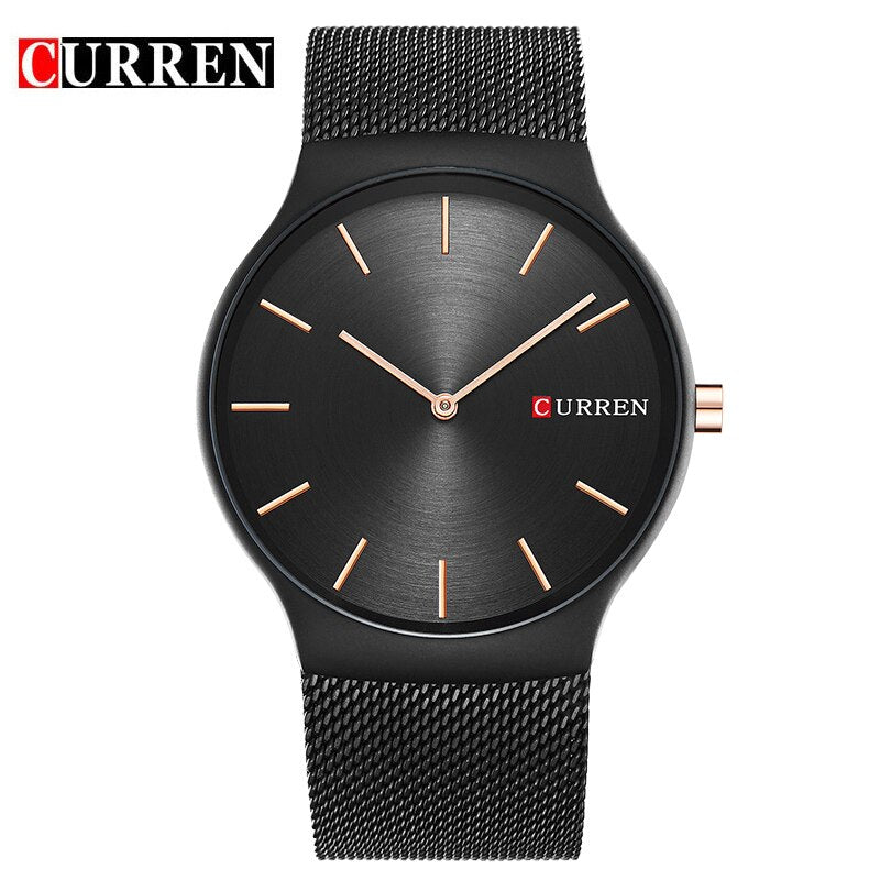 YSYH Fashion Business Men Watches Ultra-thin Male Clock Analog Quartz Sports Steel Waterproof Wristwatch