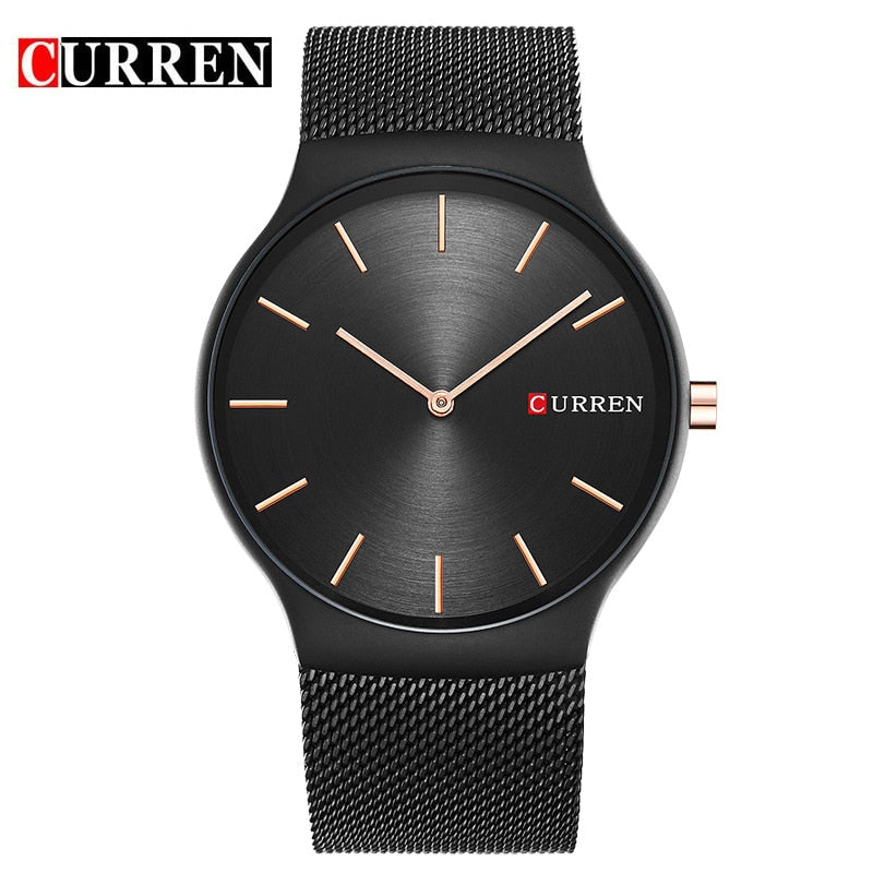 YSYH Fashion Business Men Watches Ultra-thin Male Clock Analog Quartz Sports Steel Waterproof Wristwatch