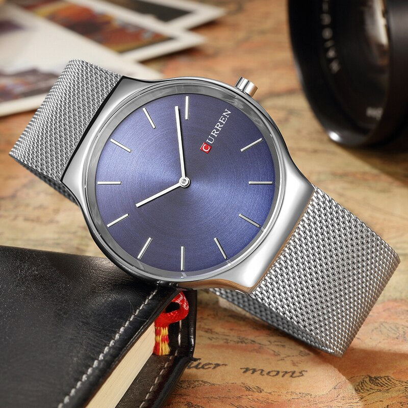 YSYH Fashion Business Men Watches Ultra-thin Male Clock Analog Quartz Sports Steel Waterproof Wristwatch