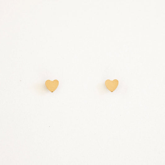 Tiny Heart Stud Earrings