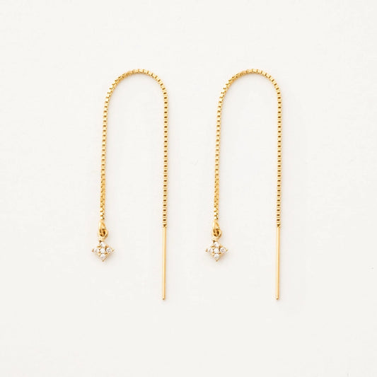 Tiny Stardust Threader Earrings
