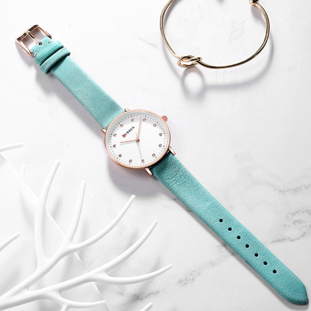 YSYH Fashion Leather Ladies Watches Analog Quartz Female Clock Luxury Women Rhinestone Watches Valentine Gifts