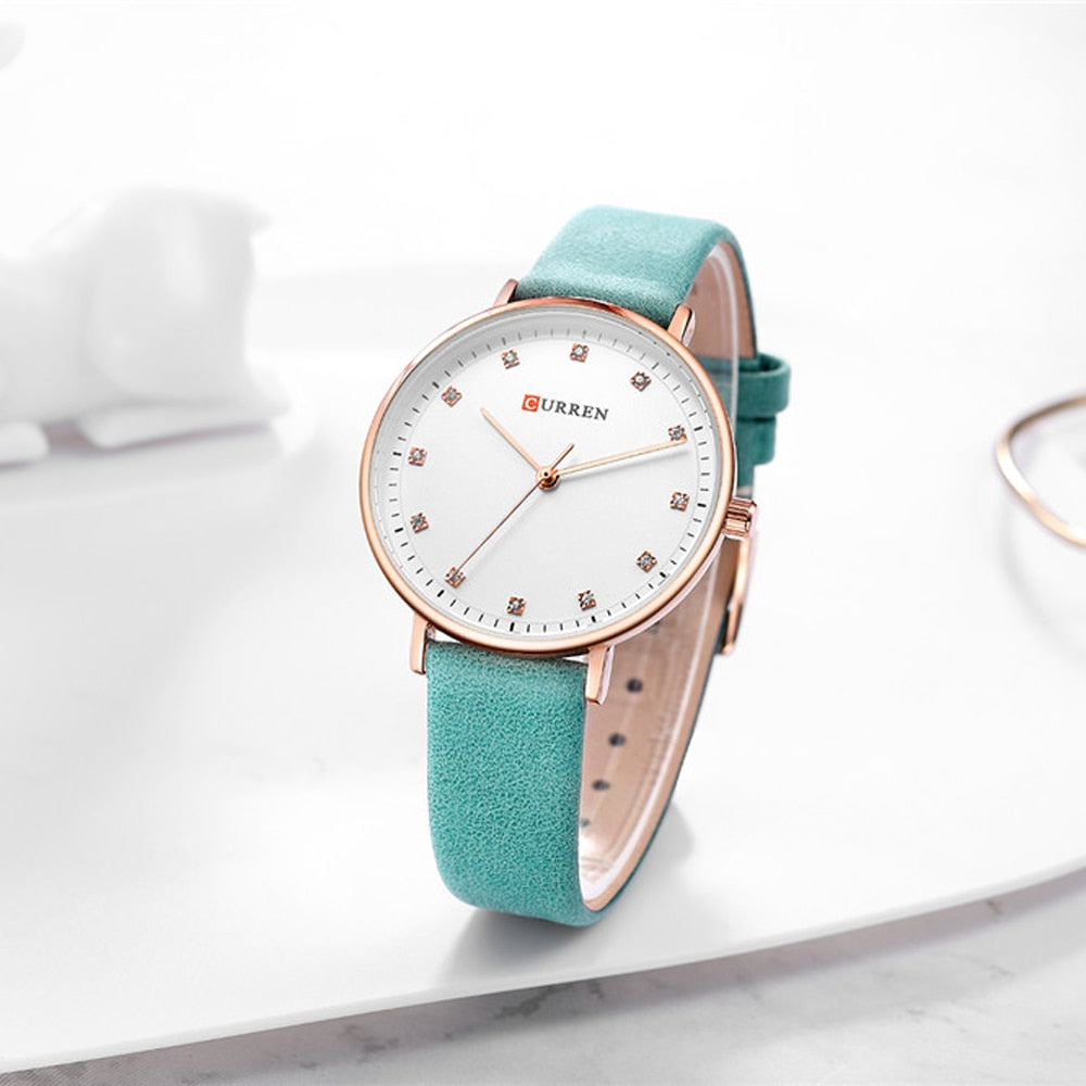 YSYH Fashion Leather Ladies Watches Analog Quartz Female Clock Luxury Women Rhinestone Watches Valentine Gifts