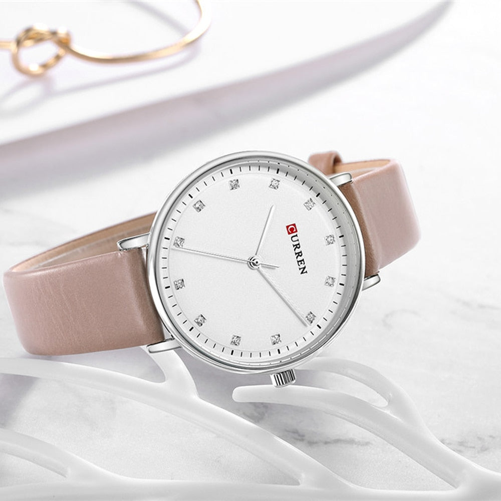 YSYH Fashion Leather Ladies Watches Analog Quartz Female Clock Luxury Women Rhinestone Watches Valentine Gifts