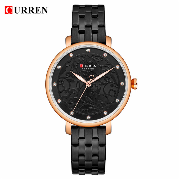 YSYH Women Watches Pink Leather Wristwatch with Rhinestone Ladies Clock Fashion Luxury Quartz Watch Relogio Feminino