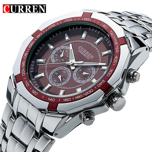 Luxury Watch YSYH Casual Military Quartz Sports Wristwatch Full Steel Waterproof Men's Clock