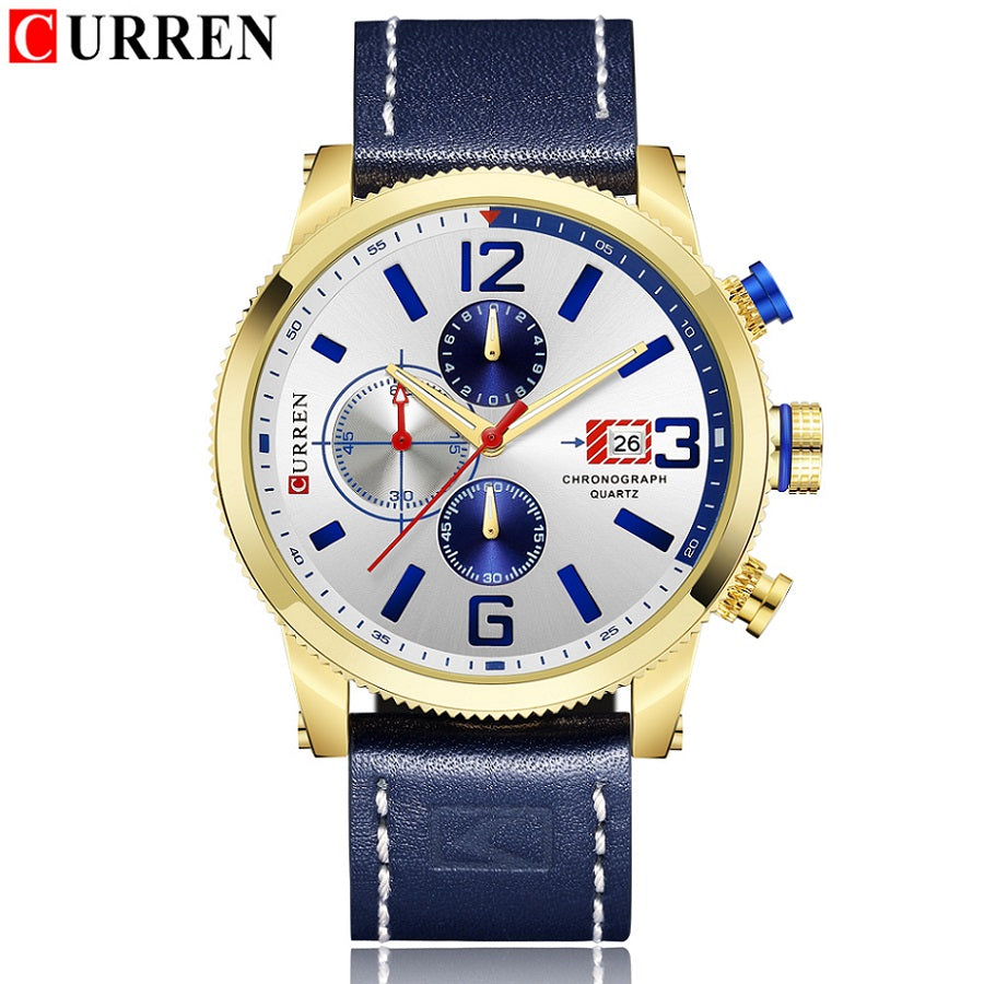 Watch Brand  Leather Quartz Wristwatch For Man  YSYH  Men's Water Resistant