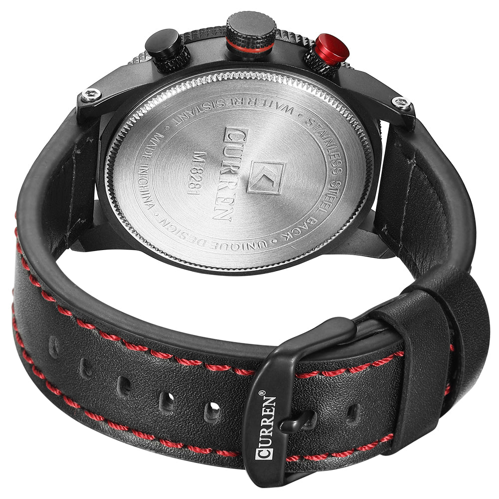Watch Brand  Leather Quartz Wristwatch For Man  YSYH  Men's Water Resistant