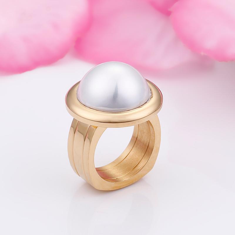 Rossny Women Rings Bulgaria Gold Stainless Steel & Colorful Stone Rings-Rings-Rossny